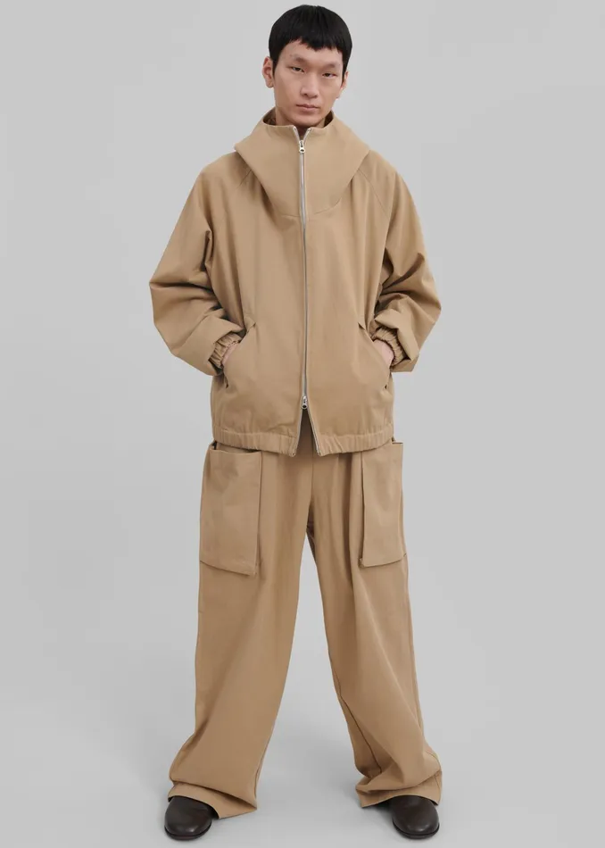 The Frankie Shop Outerwear Lauri Hooded Jacket 8211 Beige 8211 Men