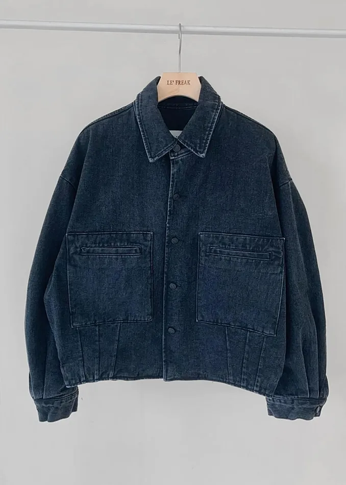 The Frankie Shop Outerwear Miller Denim Jacket 8211 Black Wash 8211 Men