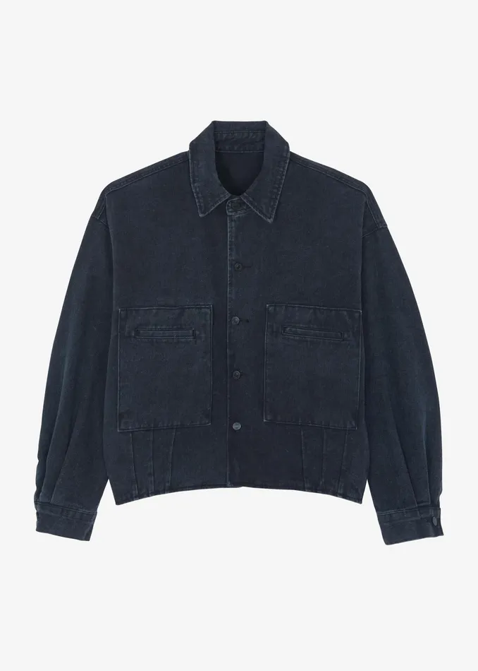 The Frankie Shop Outerwear Miller Denim Jacket 8211 Black Wash 8211 Men