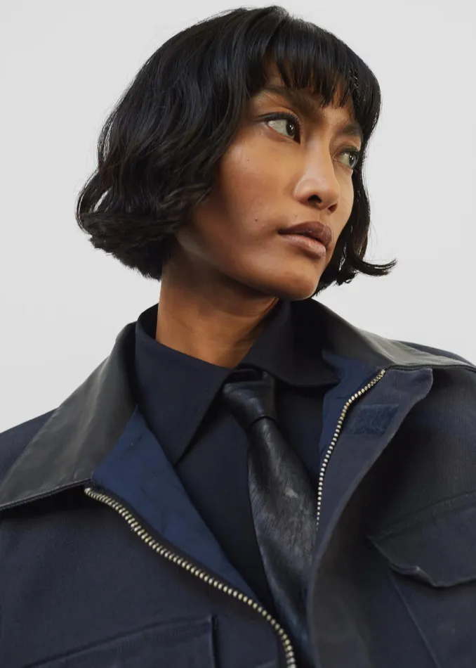 The Frankie Shop Outerwear Pelso Barn Jacket 8211 Navy 8211 Women