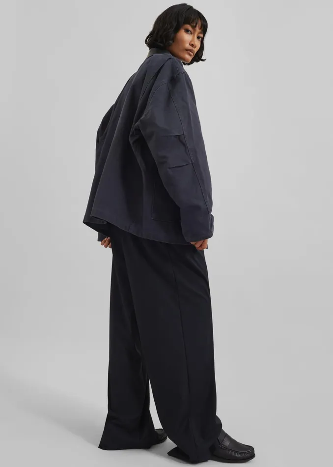 The Frankie Shop Outerwear Pelso Barn Jacket 8211 Navy 8211 Women