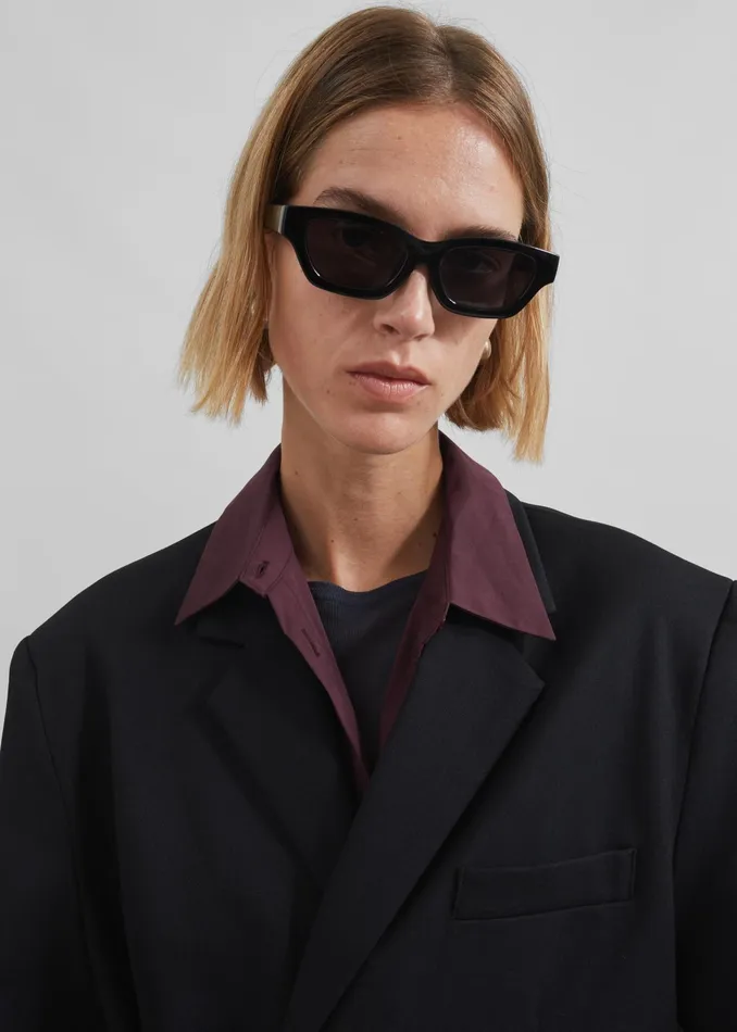 The Frankie Shop Outerwear Whiteney Tie Up Blazer 8211 Black 8211 Women