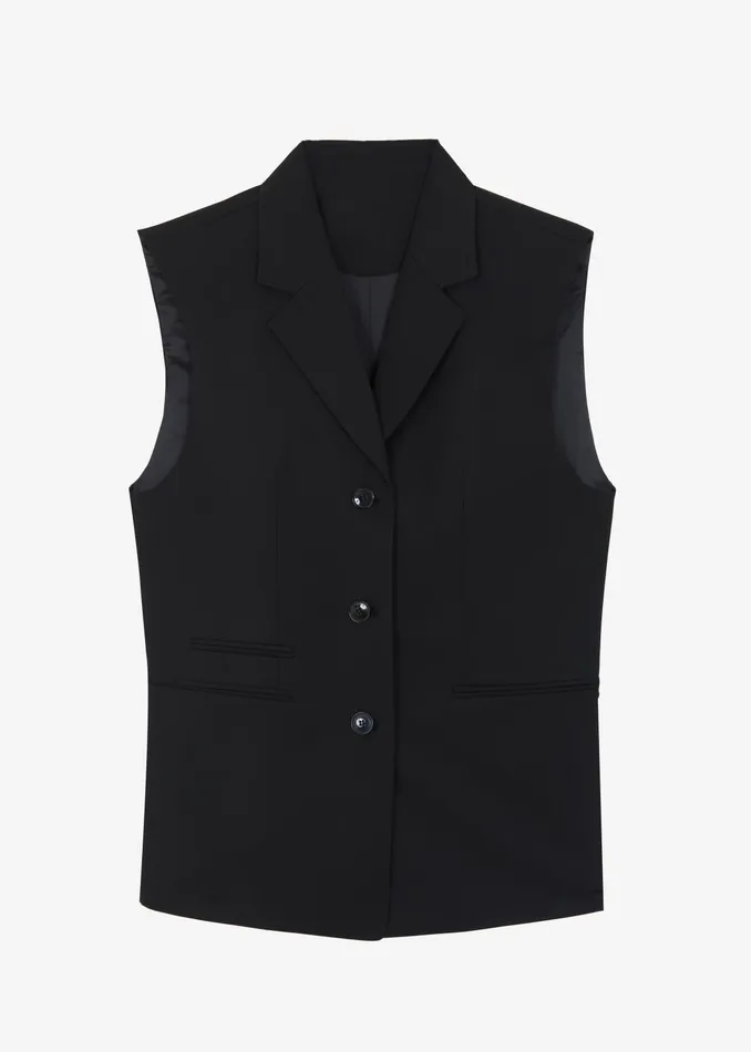 The Frankie Shop Outerwear Xandra Vest 8211 Black 8211 Women