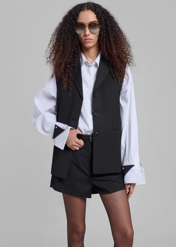 The Frankie Shop Outerwear Xandra Vest 8211 Black 8211 Women
