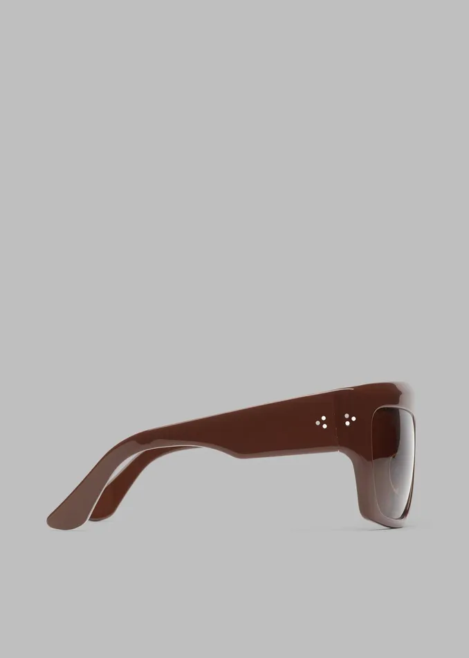 The Frankie Shop Port Tanger Hal Sunglasses 8211 Alkakaw AcetateTobacco Lens 8211 MenWomen