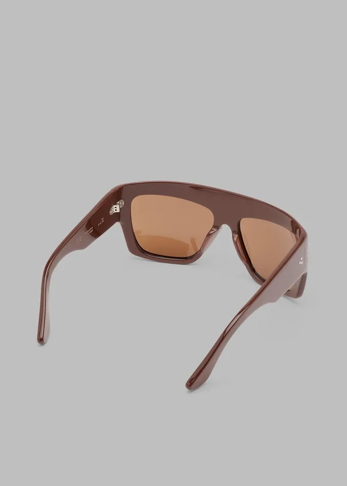 The Frankie Shop Port Tanger Hal Sunglasses 8211 Alkakaw AcetateTobacco Lens 8211 MenWomen