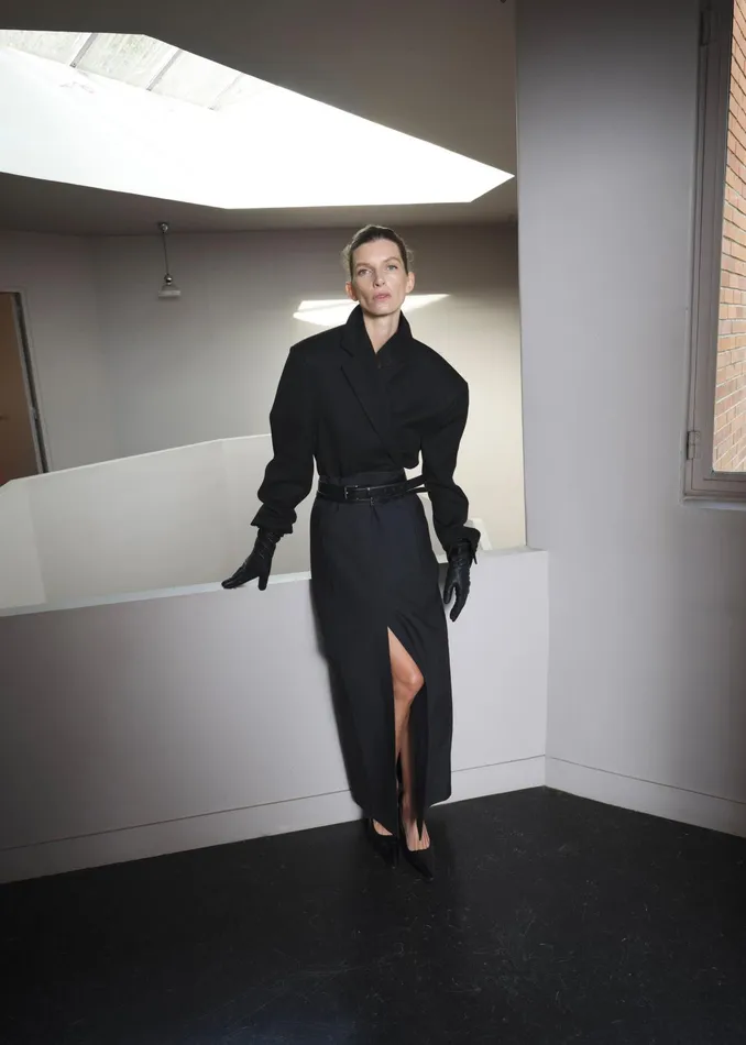 The Frankie Shop Rosvik Long Leather Gloves 8211 Black 8211 Women
