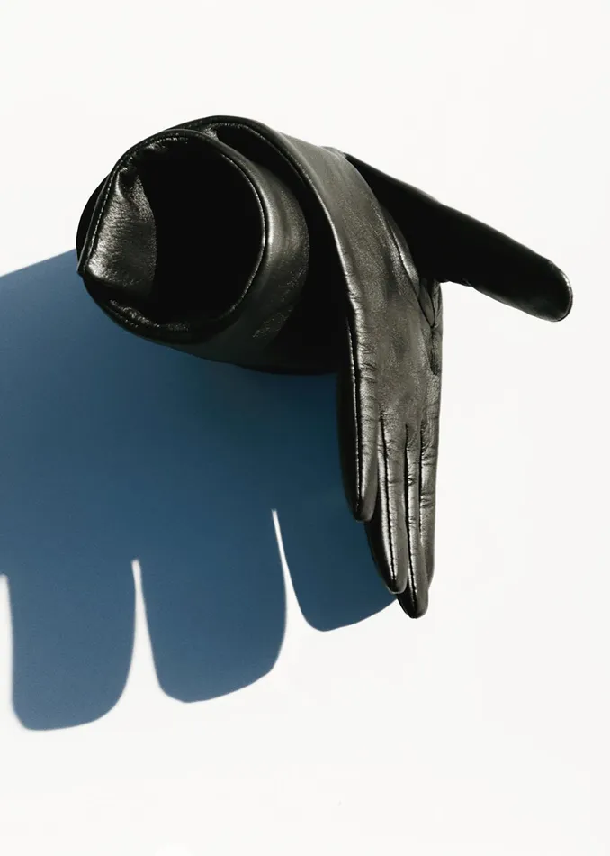 The Frankie Shop Rosvik Long Leather Gloves 8211 Black 8211 Women