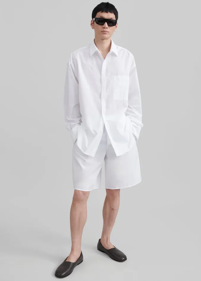 The Frankie Shop Tops Matthias Oversized Shirt 8211 White 8211 Men