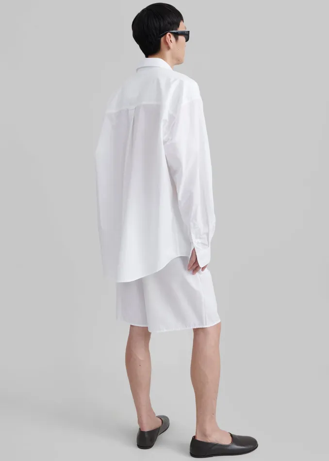 The Frankie Shop Tops Matthias Oversized Shirt 8211 White 8211 Men