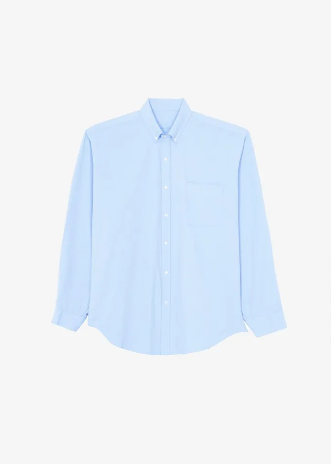 The Frankie Shop Tops Sinclair Shirt 8211 Sky Blue 8211 Men