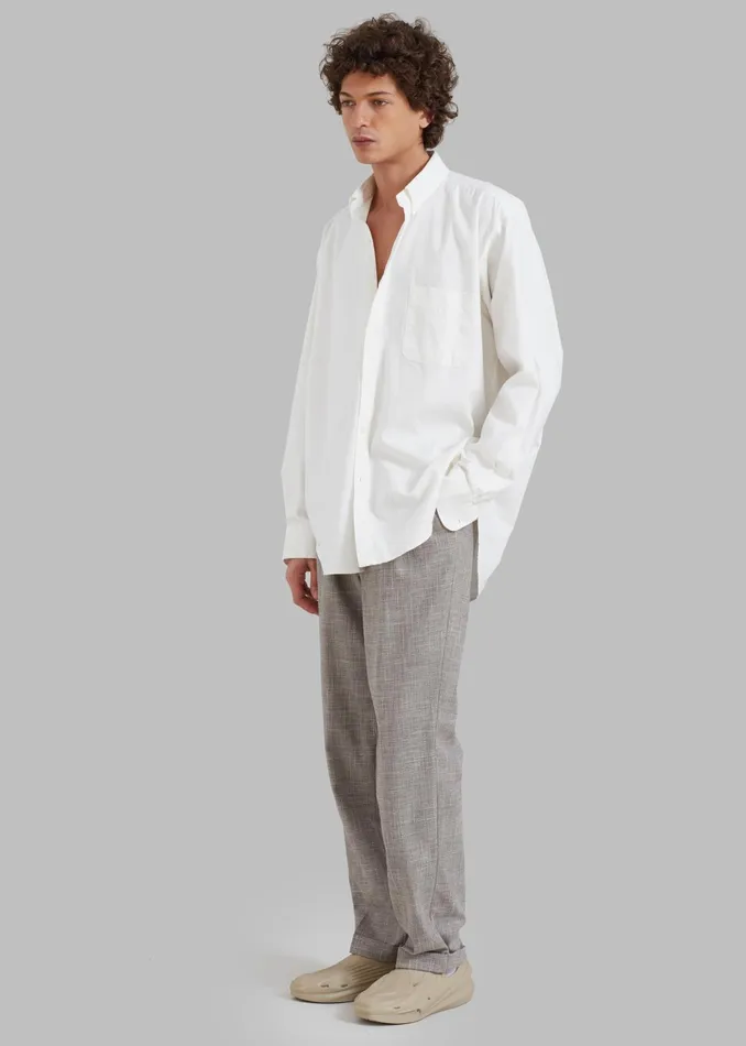 The Frankie Shop Tops Sinclair Shirt 8211 White 8211 Men