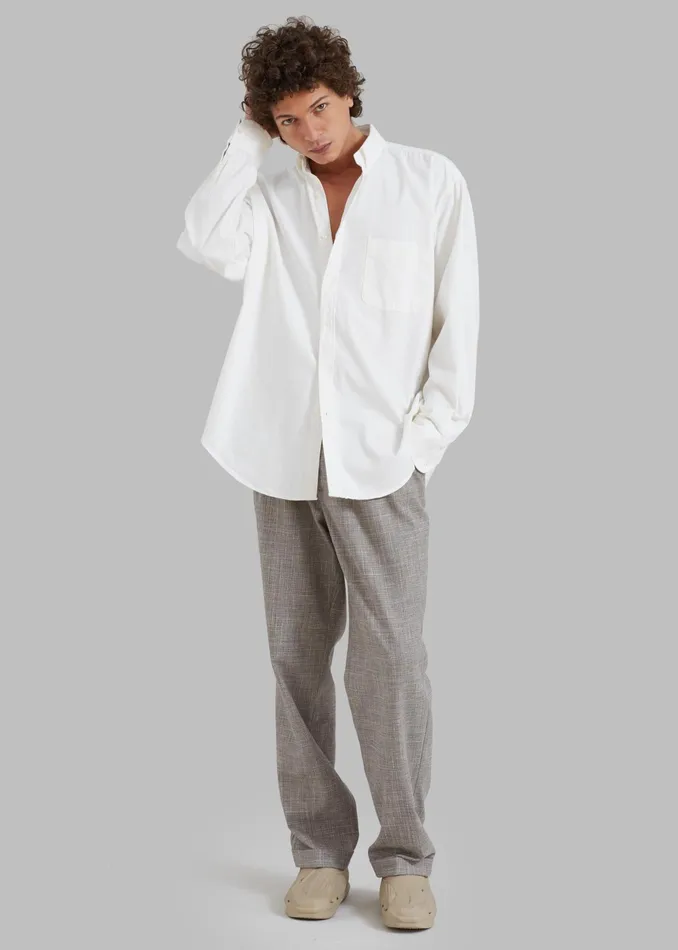 The Frankie Shop Tops Sinclair Shirt 8211 White 8211 Men