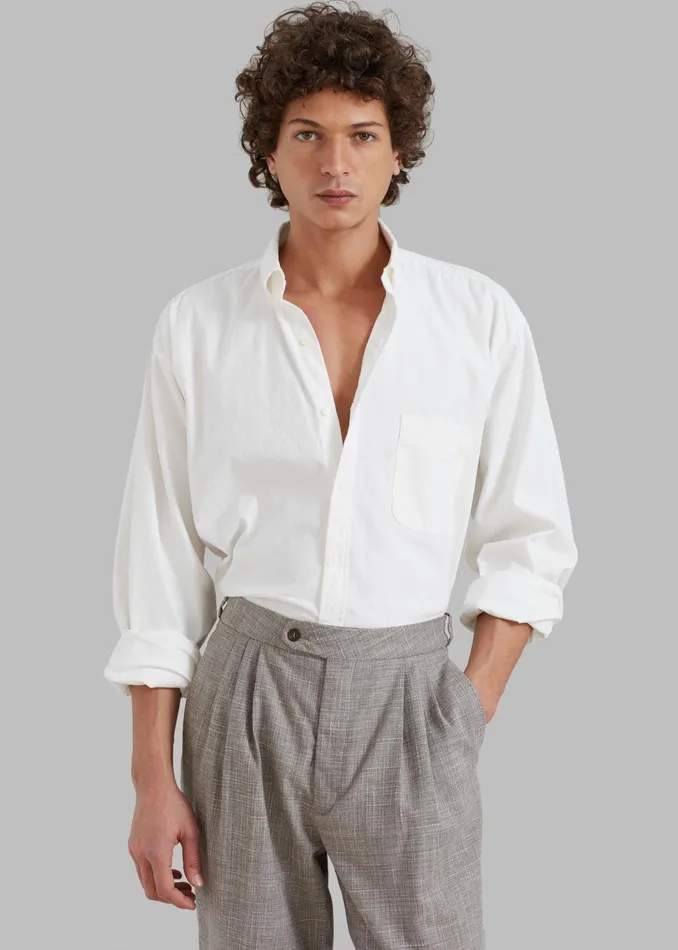 The Frankie Shop Tops Sinclair Shirt 8211 White 8211 Men