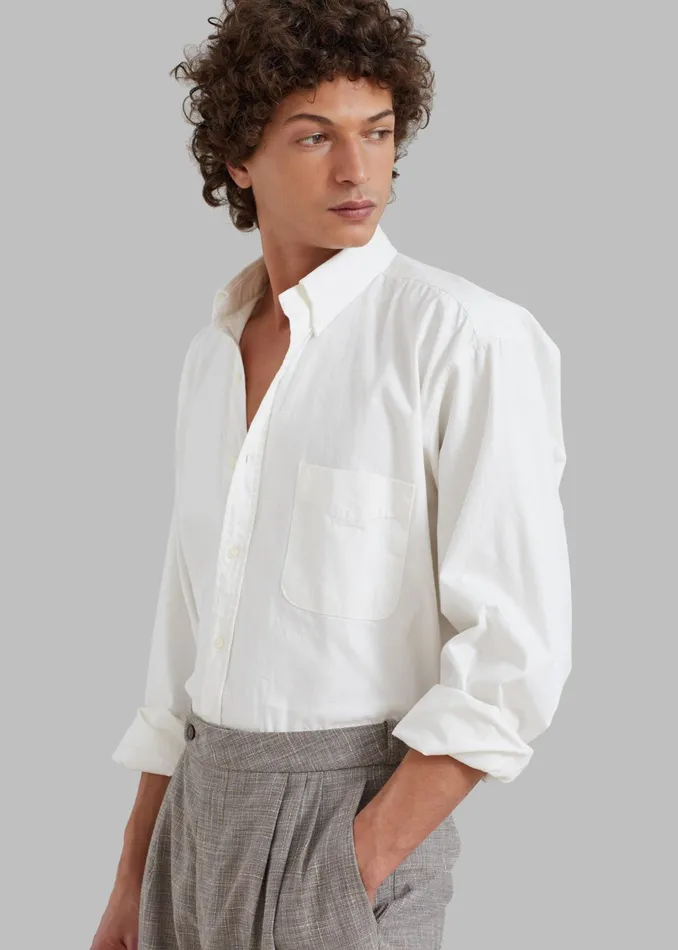 The Frankie Shop Tops Sinclair Shirt 8211 White 8211 Men