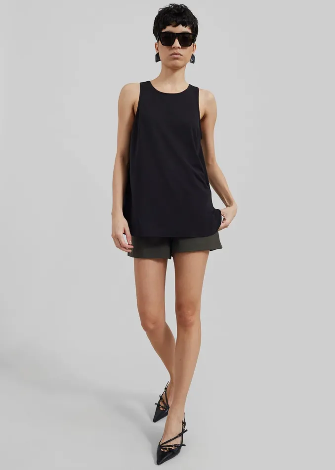 The Frankie Shop Tops Solene Tank Top 8211 Black 8211 Women