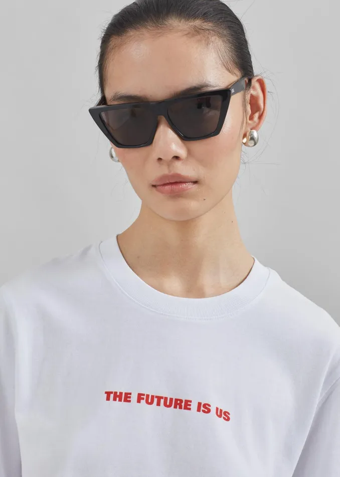 The Frankie Shop Tops Tfs X Housing Works TShirt 8211 White 8211 Women