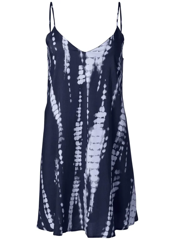 TIE DYE VNECK SHIFT DRESS Navy Multi Women VENUS Sundresses