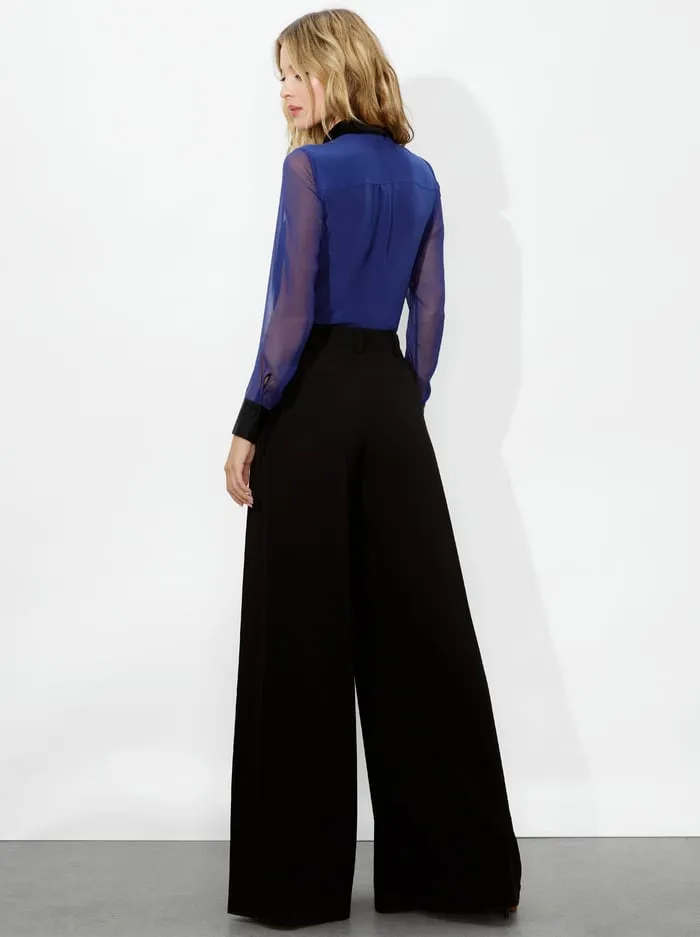 Tops Women Alice Olivia Brady Slim Button Down Midnight Blue