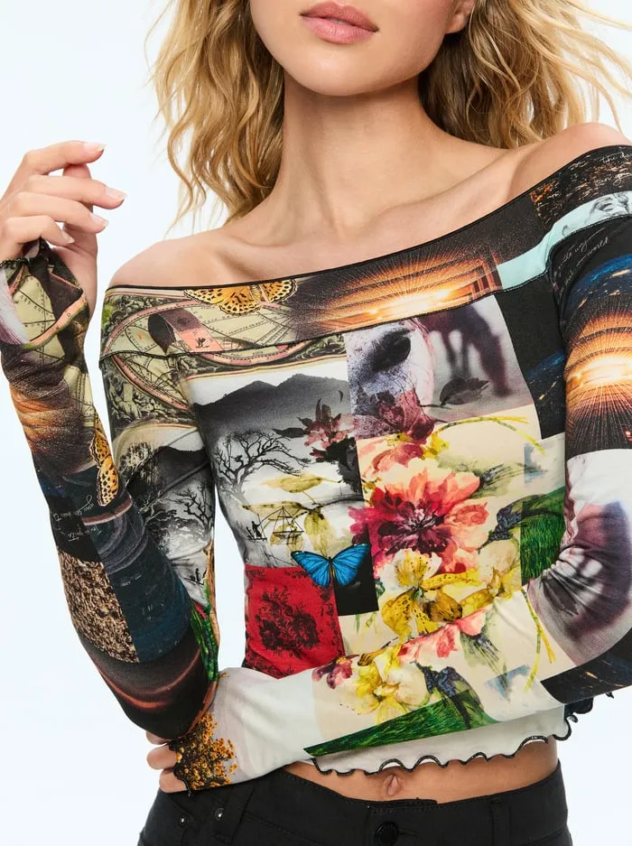Tops Women Alice Olivia Dorinda Top Eco Fusion