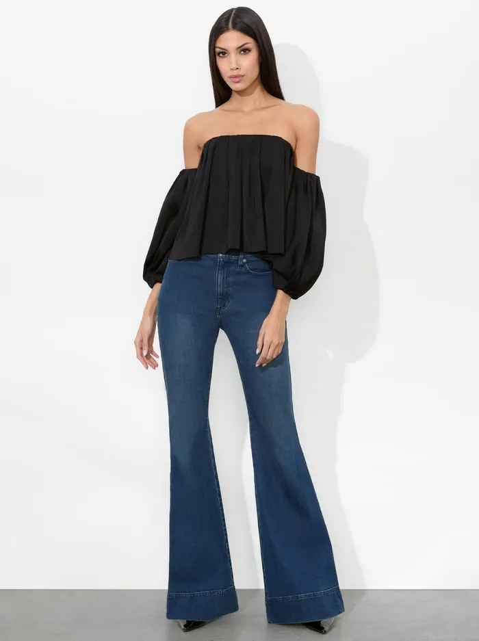 Tops Women Alice Olivia Jupiter Top Black