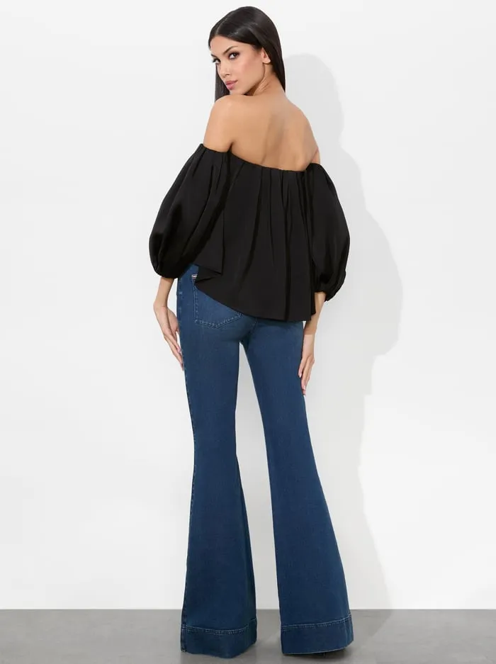 Tops Women Alice Olivia Jupiter Top Black