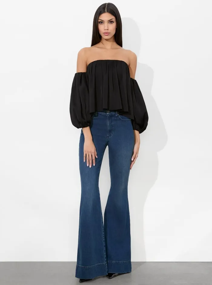Tops Women Alice Olivia Jupiter Top Black