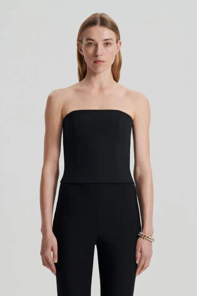 Tops Women Scanlan Theodore CADY BUSTIER Black Tops Women Scanlan Theodore CADY BUSTIER Black