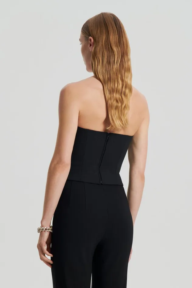 Tops Women Scanlan Theodore CADY BUSTIER Black Tops Women Scanlan Theodore CADY BUSTIER Black