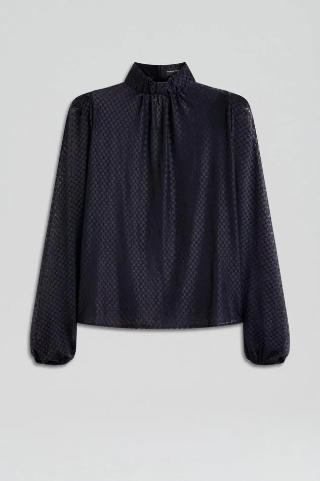 Tops Women Scanlan Theodore FRENCH LACE BLOUSE Navy Tops Women Scanlan Theodore FRENCH LACE BLOUSE Navy