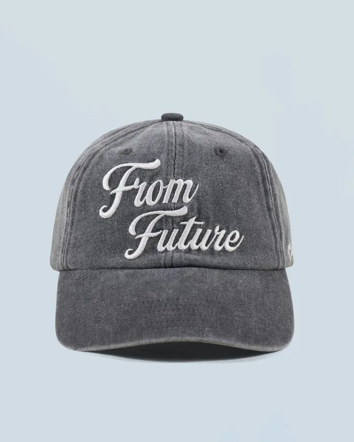 Tote Bags From Future Curved Visor Cap Washed Black