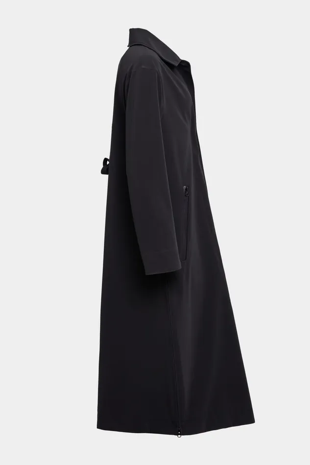 Trench Coats Women Stutterheim Hornstull Matte Long Raincoat Black