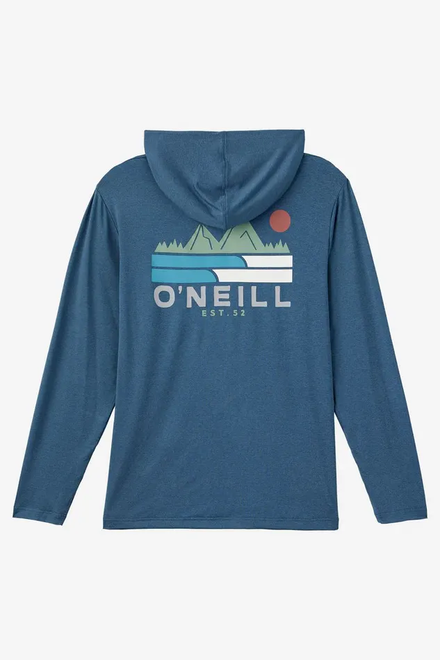 TRVLR UPF HOODED LONG SLEEVE PULLOVER Midnight Navy Men O039NEILL Featured