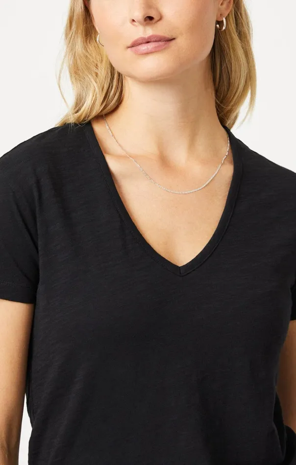 VNeck TShirt In Black Women Mavi Jeans Tops and TShirts VNeck TShirt In Black Women Mavi Jeans Tops and TShirts