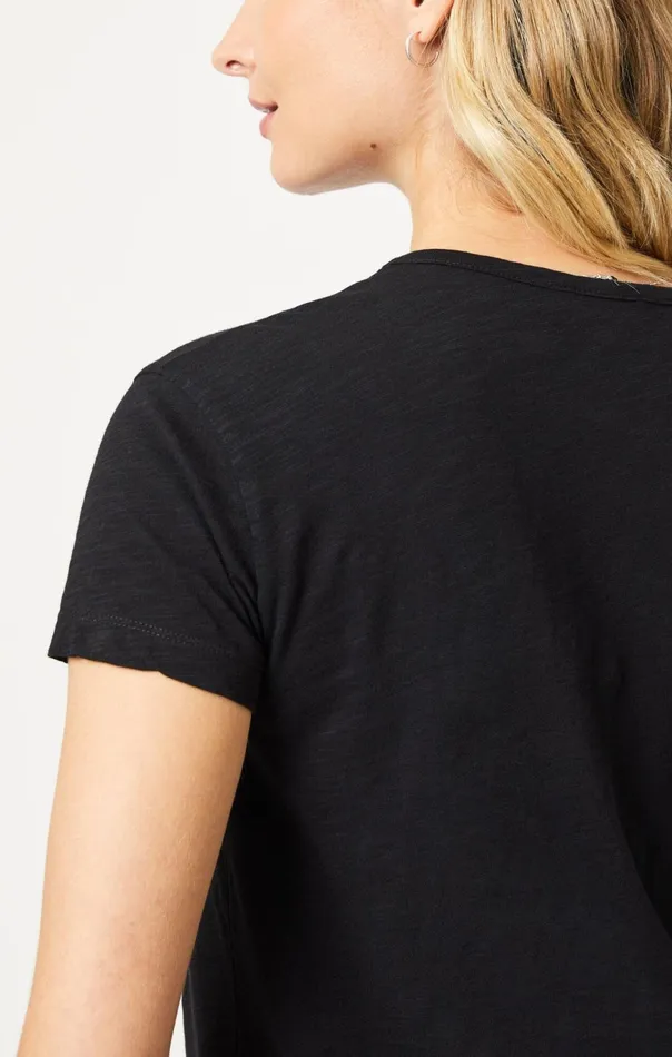 VNeck TShirt In Black Women Mavi Jeans Tops and TShirts VNeck TShirt In Black Women Mavi Jeans Tops and TShirts