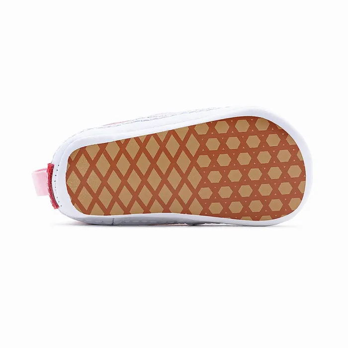 Vans Classics Kids Infant Checkerboard SlipOn Hook And Loop Crib Shoes 01 Year Pink
