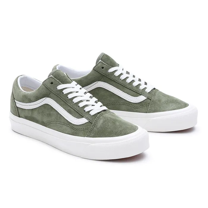 Vans Classics Men Pig Suede Old Skool 36 DX Shoes Green