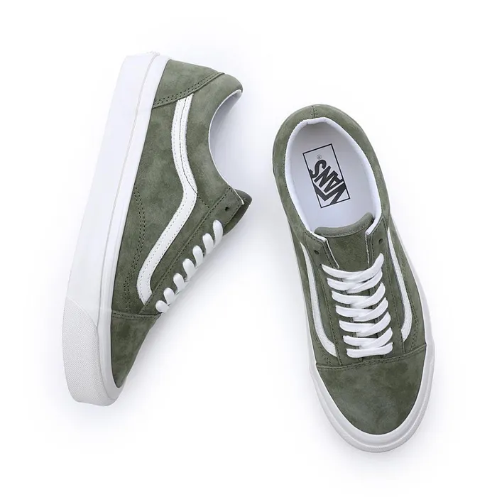 Vans Classics Men Pig Suede Old Skool 36 DX Shoes Green