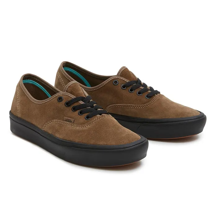 Vans Classics Women Authentic ComfyCush Suede Shoes Brown