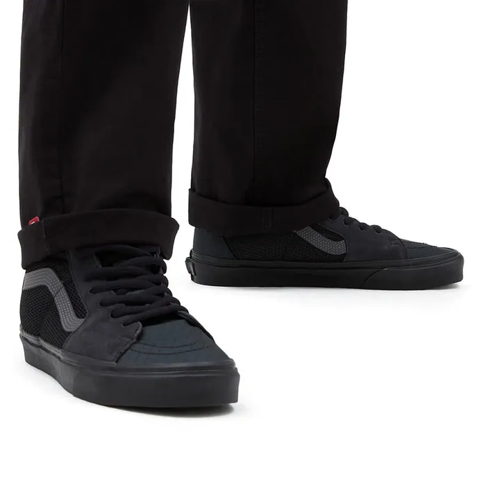 Vans Classics Women Ballistic Mix Sk8Hi Shoes Black