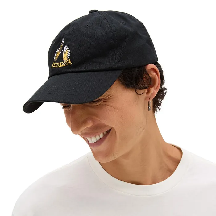 Vans Hats and Beanies Men Cold Crew Curved Bill Jockey Hat Black