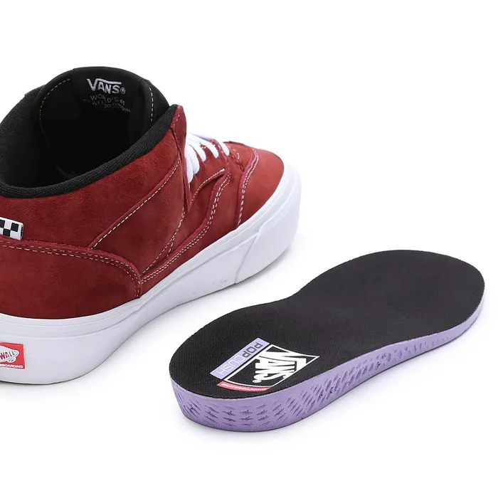 Vans HiTop Shoes Men Pig Suede Skate Half Cab 03992 Shoes Red