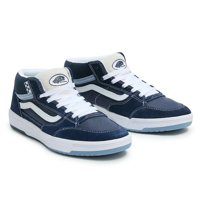 Vans HiTop Shoes Men Zahba Mid Shoes Blue