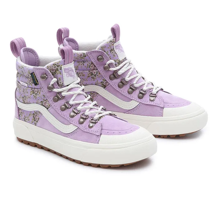 Vans HiTop Shoes Women Vintage Floral Sk8Hi DR MTE2 Shoes Purple