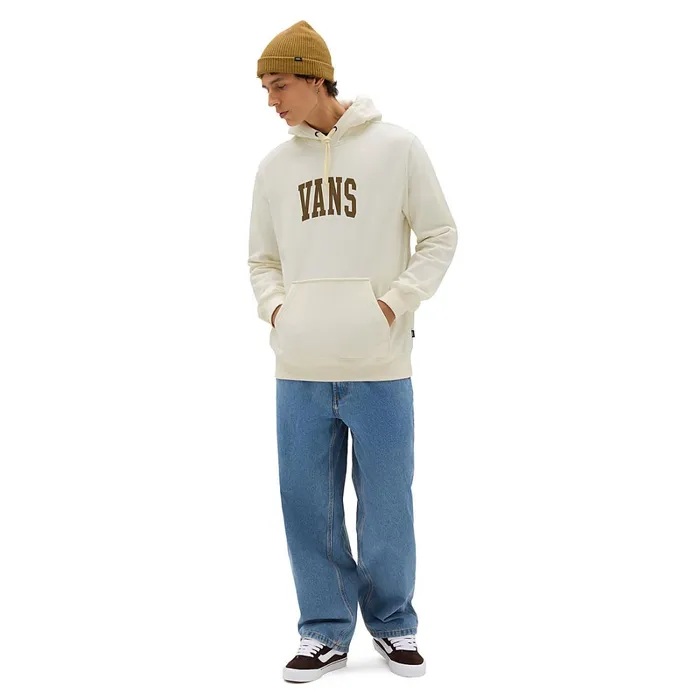Vans Hoodies and Sweatshirts Men Arched Pullover Hoodie White
