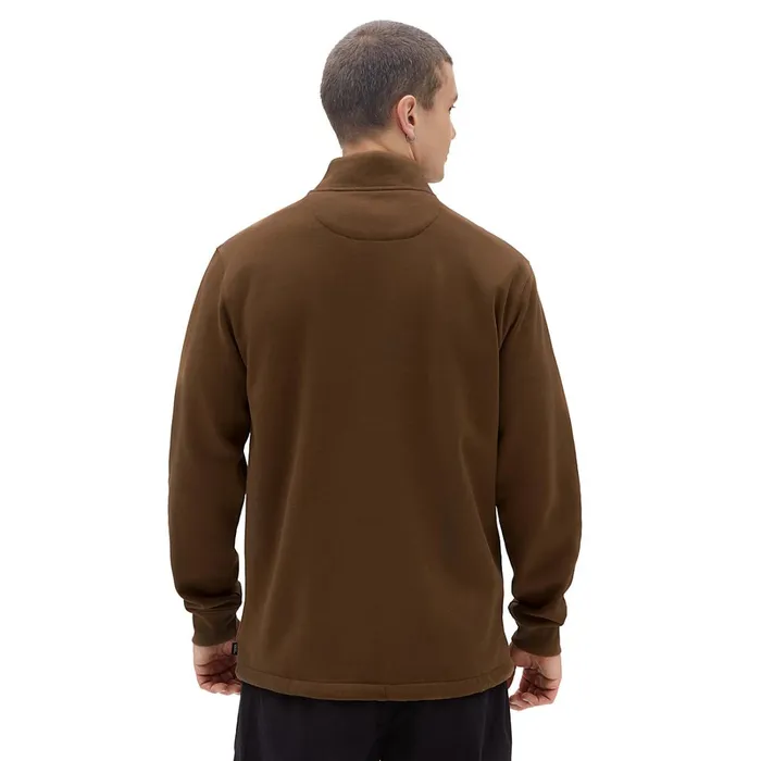 Vans Hoodies and Sweatshirts Men Versa Standard QZip Sweatshirt Brown