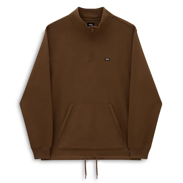 Vans Hoodies and Sweatshirts Men Versa Standard QZip Sweatshirt Brown