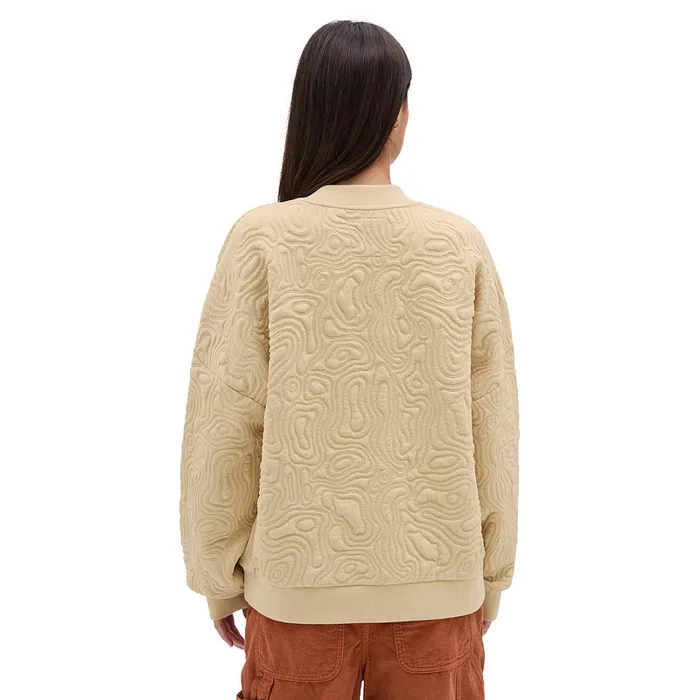 Vans Hoodies and Sweatshirts Women Skate Maze Crew Sweatshirt Beige