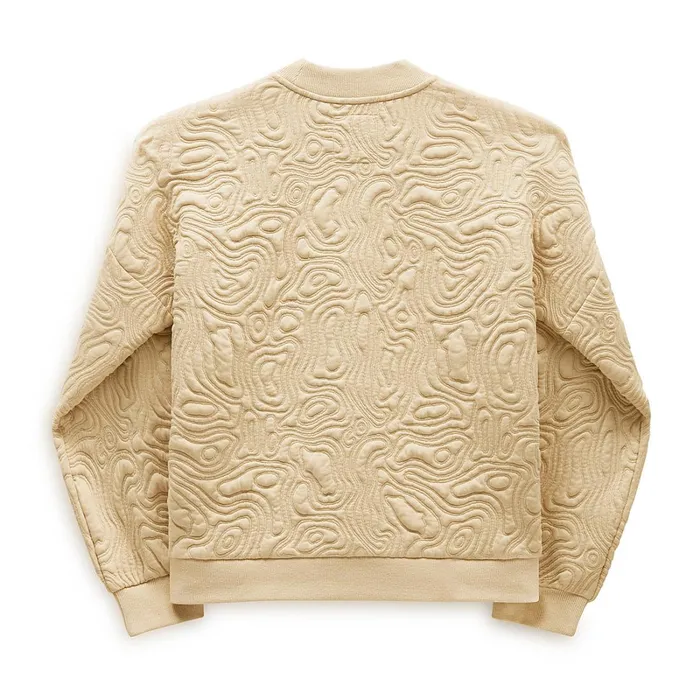 Vans Hoodies and Sweatshirts Women Skate Maze Crew Sweatshirt Beige