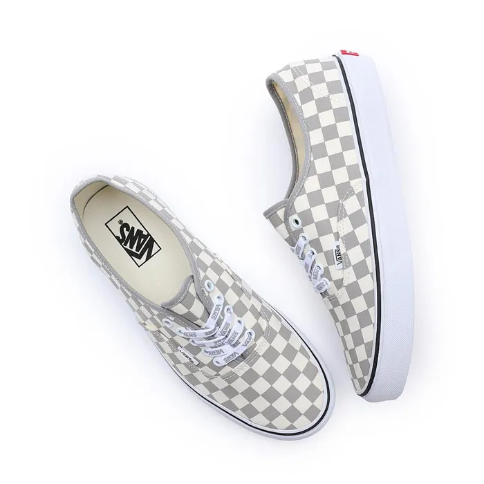 Vans Lowtop Shoes Men Check Authentic Shoes Grey